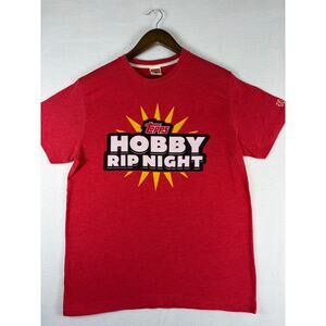 Homage Topps Hobby Rip Night T-Shirt M Red Tri-Blend Sports Card Baseball